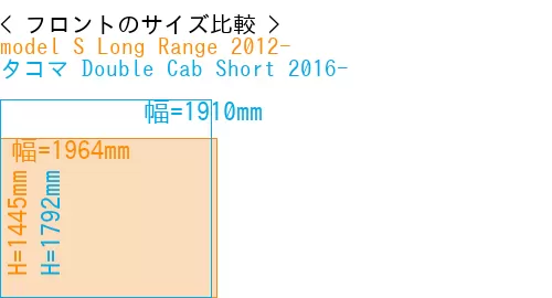 #model S Long Range 2012- + タコマ Double Cab Short 2016-